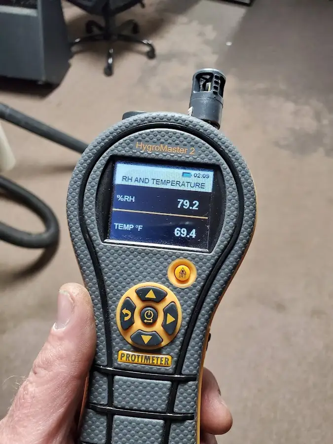 Moisture meter humidity assessment for Fire & Smoke Damage Restoration in Radford