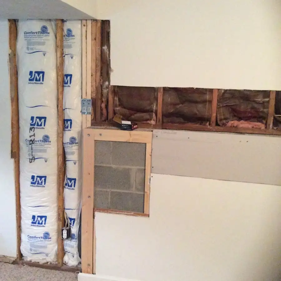 Wall insulation replacement during Contents Cleaning & Restoration in Radford